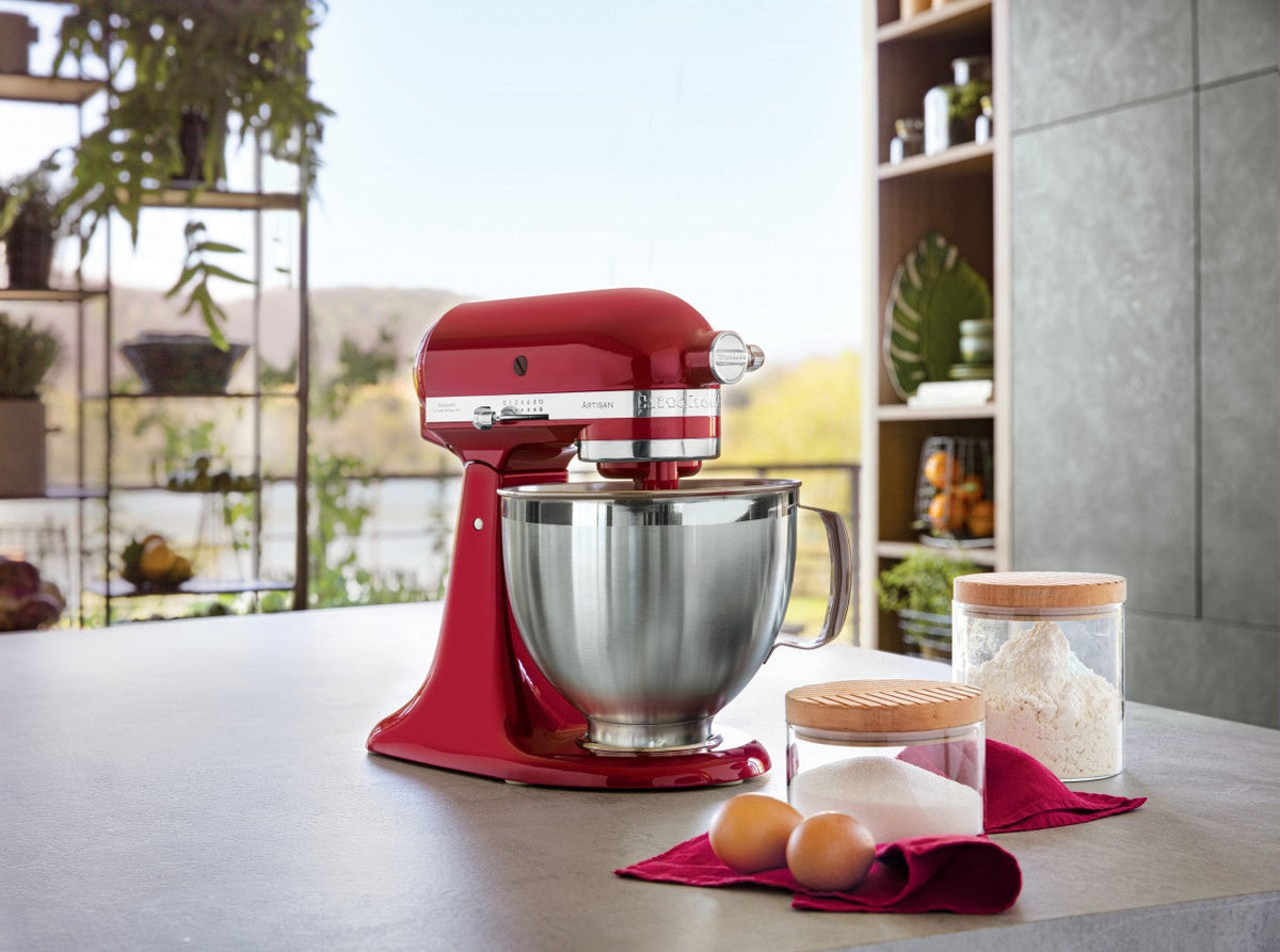 KitchenAid 4,8 L 5KSM185 Artisan Küchenmaschine Meatlover Metallfleischwolf 5KSMMGA Gr. 8