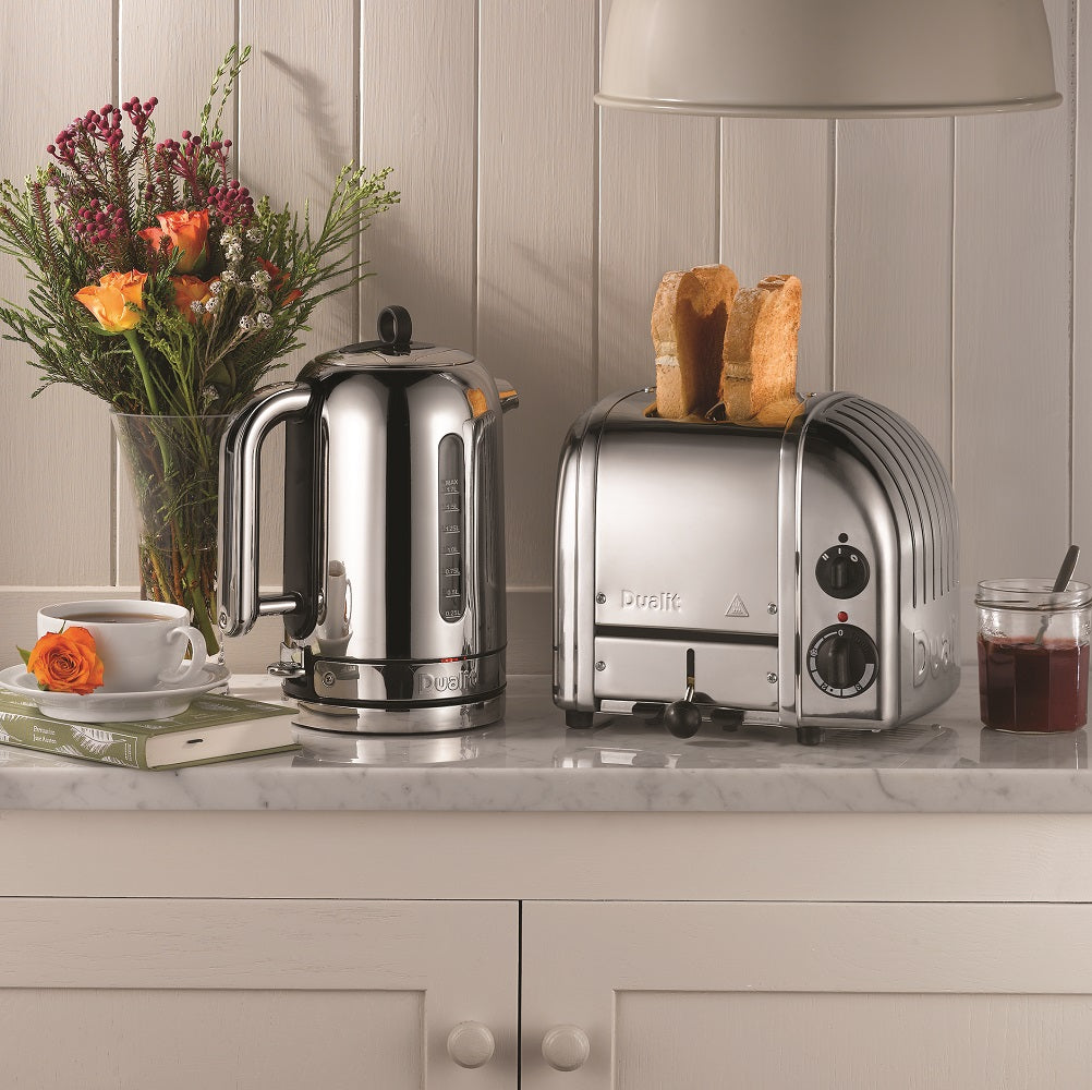 Dualit Toaster Paket 2, 2er Toaster mit Brötchenaufsatz und Sandwichzange