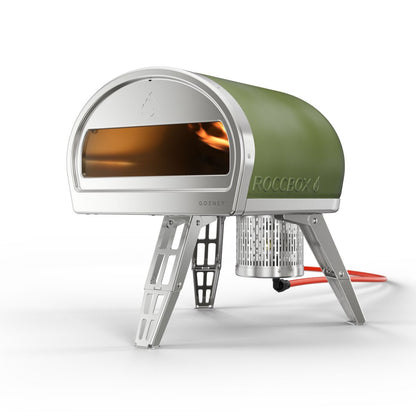 Gozney Roccbox Pizzaofen Set mit Abdeckhaube und Servierteller