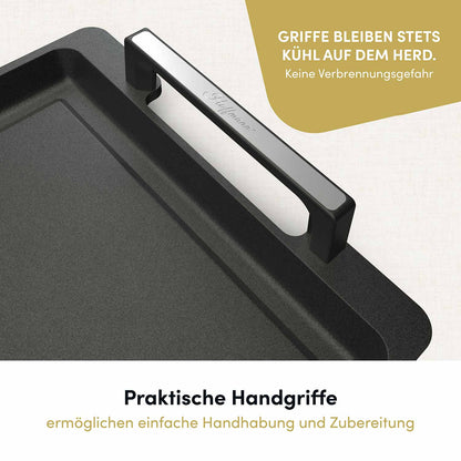 Aluguss Teppanyaki Grillplatte 41x24 cm